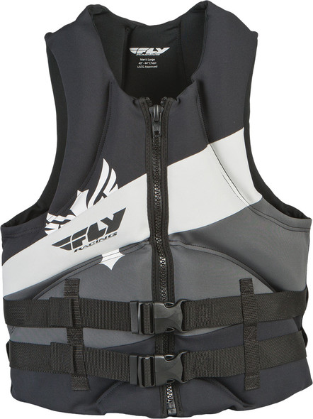 Fly Racing Men'S Neoprene Life Vest Grey/Black Xs 98712766 Xs Blk