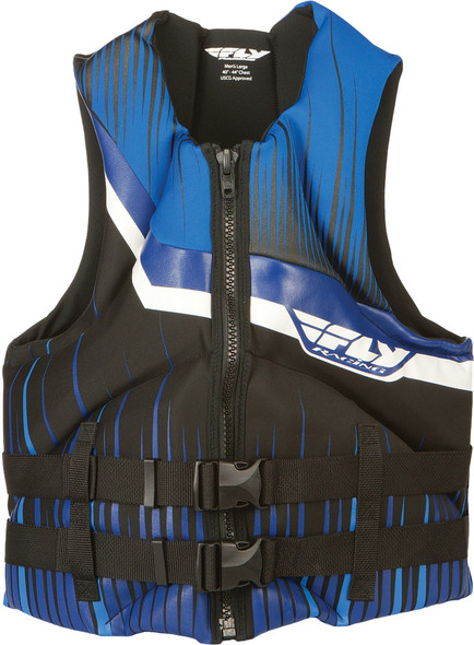 Fly Racing Neoprene Life Vest Black/Blue 2X 142424-500-060-14