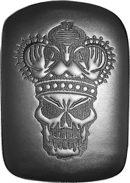 Phantom Pad Vinyl Embroidery Pad Crown Skull 1.75X7" Se302Vcsb