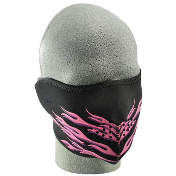 Balboa Neoprene 1/2 Face Mask Pink Flames Wnfm054H