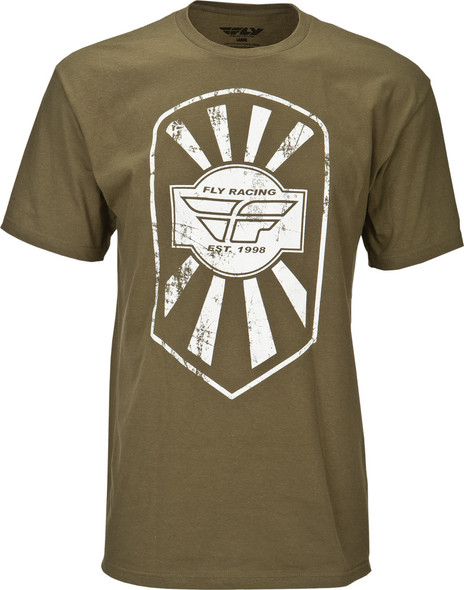 Fly Racing Badge Tee Military Green 2X 352-05052X