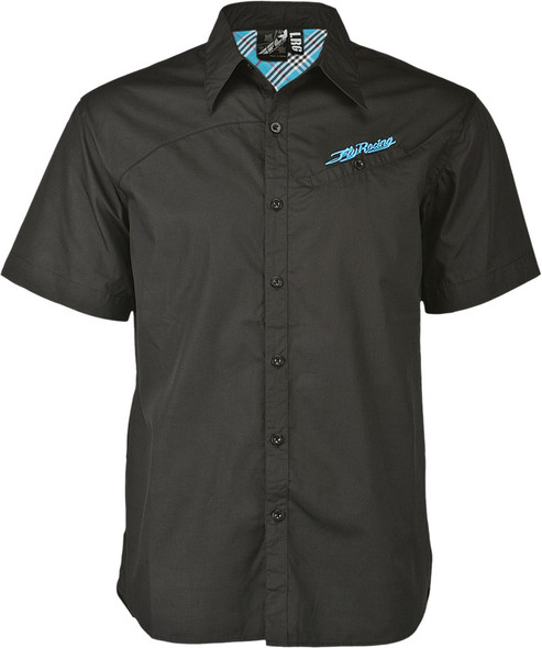 Fly Racing Button Shirt Black S 352-6040S