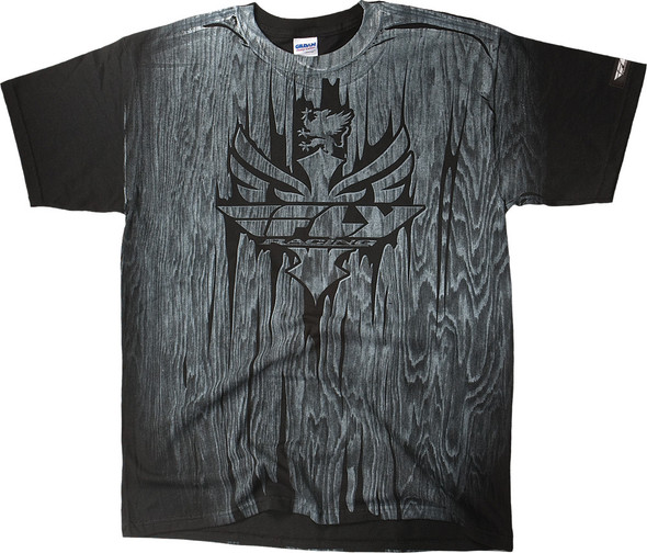 Fly Racing Carved Tee Black S 352-0020S