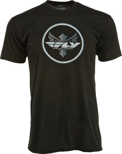 Fly Racing Circle Tee Black X 352-0420X