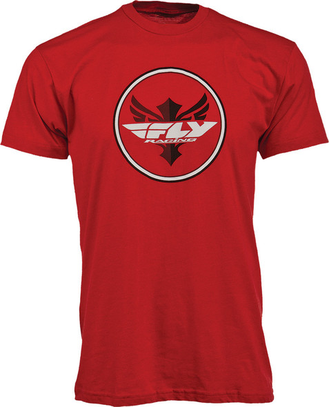 Fly Racing Circle Tee Red L 352-0422L