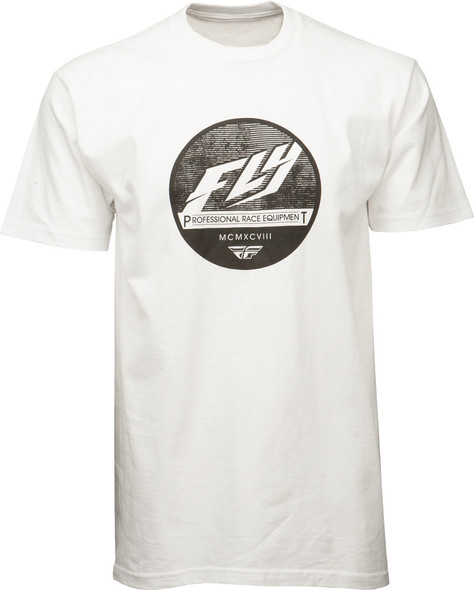 Fly Racing Clique Tee White M 352-0384M