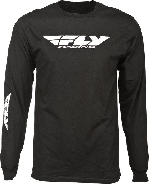 Fly Racing Corporate L/S Tee Black S 352-4040S