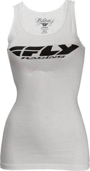 Fly Racing Corporate Ladies Tank White S 356-6074S