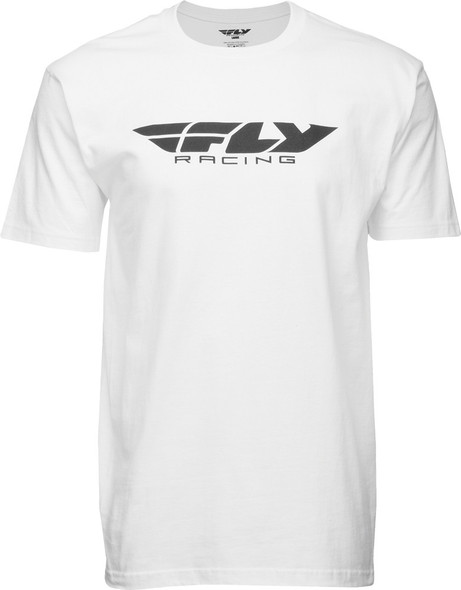 Fly Racing Corporate Tee White X 352-0244X