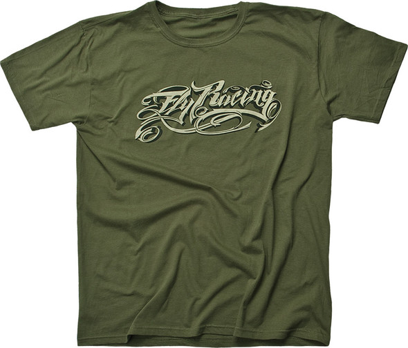 Fly Racing Custom Tee Green M 352-0035M