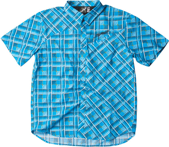 Fly Racing Plaid Shirt Blue L 352-6061L