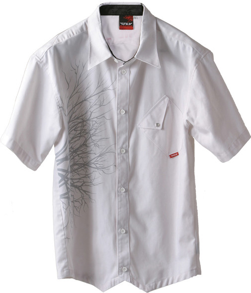 Fly Racing Rocker Shirt Wht S 360-9011S