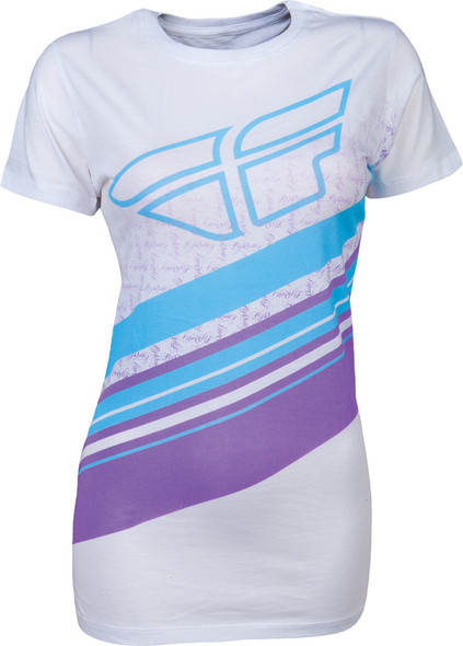 Fly Racing Sprightly Tee White S 356-0164S