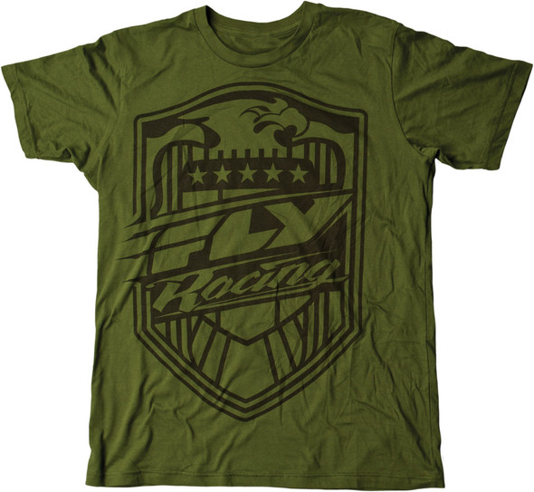 Fly Racing Squad Tee Green 2X 352-02252X