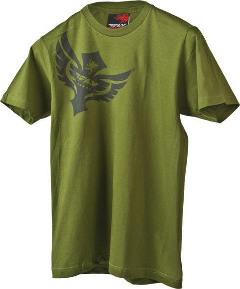 Fly Racing Tee Badge Olive Sm Badge Olive S