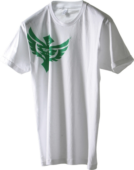 Fly Racing Tee Badge Wht Yth-S Badge White Ys