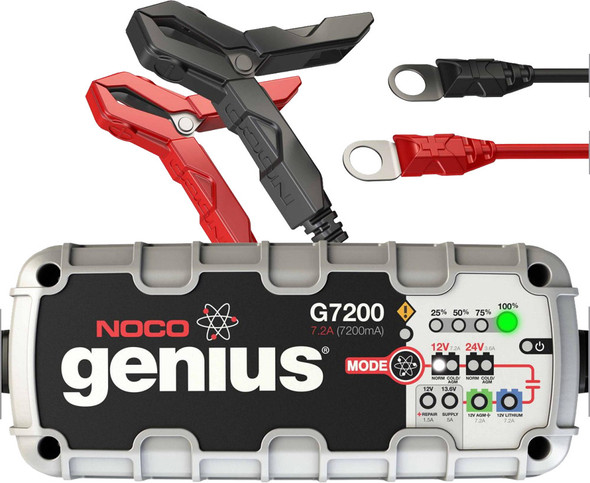 Noco Genius Ultrasafe Smart Battery Charger 12V & 24V 7.2A G7200