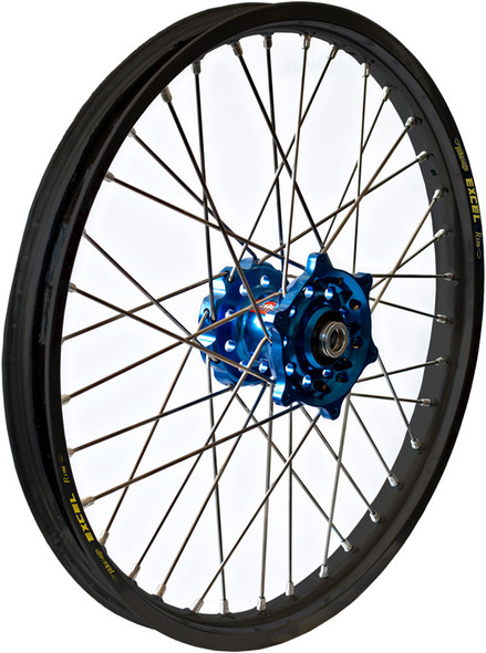Dubya Front Wheel 1.60 X 21 Blue Hub Black Rim 56-3000Db