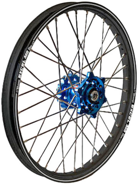 Dubya Rear Wheel 1.85 X 19 Blue Hub Black A60 Rim 56-3121Db-A60