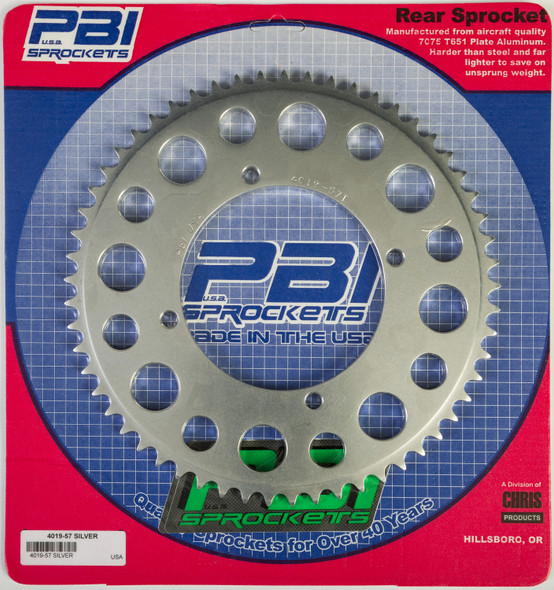 Pbi Rear Sprocket Aluminum 57T-428 Kaw/Suz 4019-57