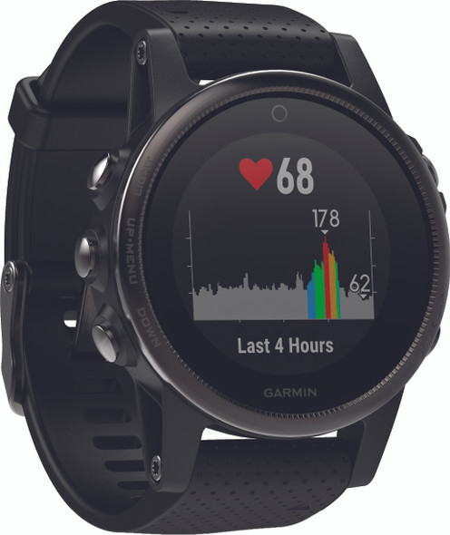 Garmin Fenix 5S Watch W/Sapphire Lens Black/Black 42Mm 010-01685-10