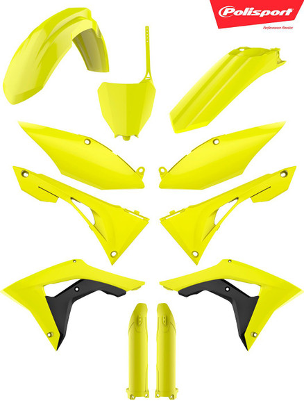Polisport Plastic Body Kit Flo Yellow 90819