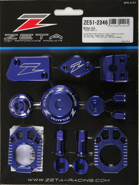 Zeta Billet Kit Yamaha Blue Ze51-2346