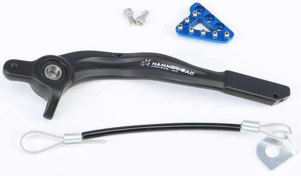 Hammerhead Forged Brake Pedal Aluminum Black/Blue 12-0563-21-20