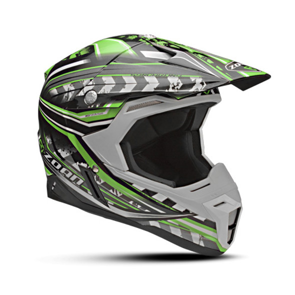 Zoan Zoan Synchrony Mx Helmet Monster Black/Green - 2X 521-128