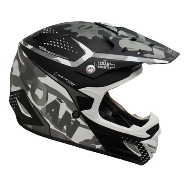 Zoan Zoan Mx-1 O/F Helmet - Sniper Matte Silver - Xs 021-593