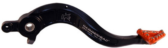 Hammerhead Rear Brake Lever Kit Billet Alum Tip Black/Orange 02-0563-20-40