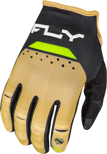 Fly Racing Youth Kinetic Reload Gloves Khaki/Black/Hi-Vis Yl 377-512Yl