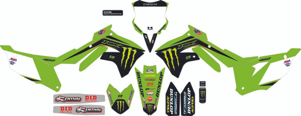 D-Cor Graphic Kit 20 Monster Kaw Kxf 450 (19-20) 10-20-800