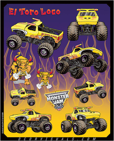 D-Cor Monster Jam Decal Sheet 40-90-208