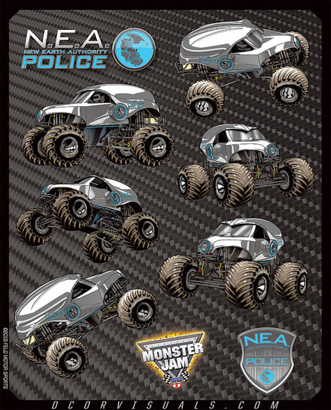 D-Cor Monster Jam Decal Sheet 40-90-211