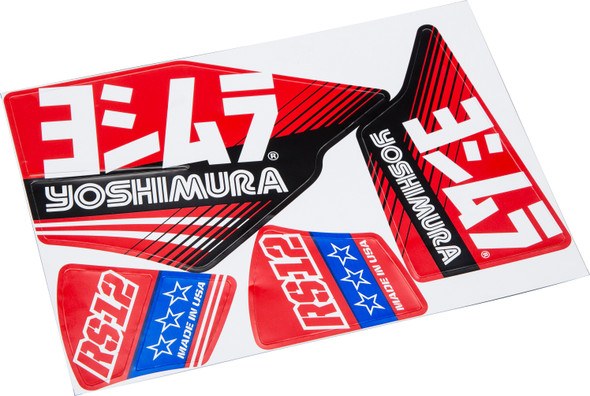 Yoshimura Rs-12 Muffler Decal Set 5/Pcs Rs12-Nb003R