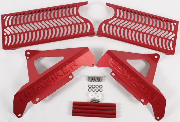 Unabiker Radiator Guard (Red) Hf450X2-R