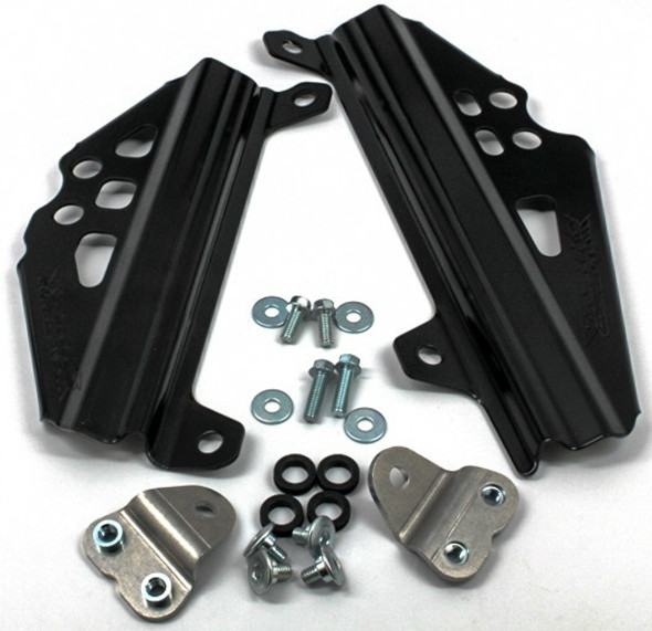 Works Radiator Braces-Black Rmz450 18-B496