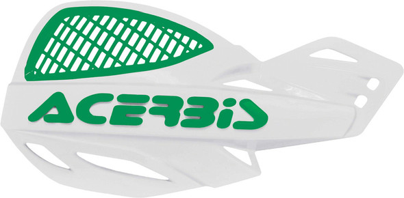 Acerbis Uniko Vented Handguards White/Green 2072671050