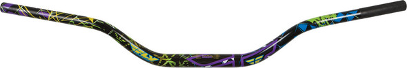 Fly Racing Aero Tapered Graphic Bar Cr High (Purple/Black Firework) Mot-102-7-Ssas Pu/Bk