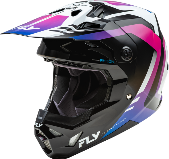 Fly Racing Formula Cp Krypton Helmet White/Black/Purple Xs 73-0039Xs