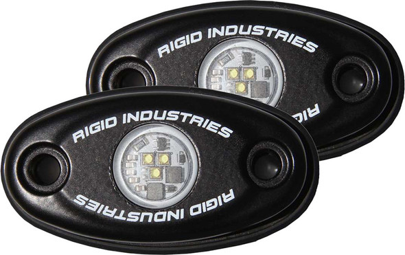 Rigid A-Series High Power Black W/Blue Led (Pair) 48211