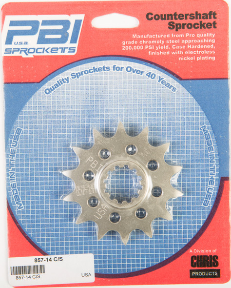 Pbi Front Cs Sprocket Steel 14T-520 Hus/Husq 857-14