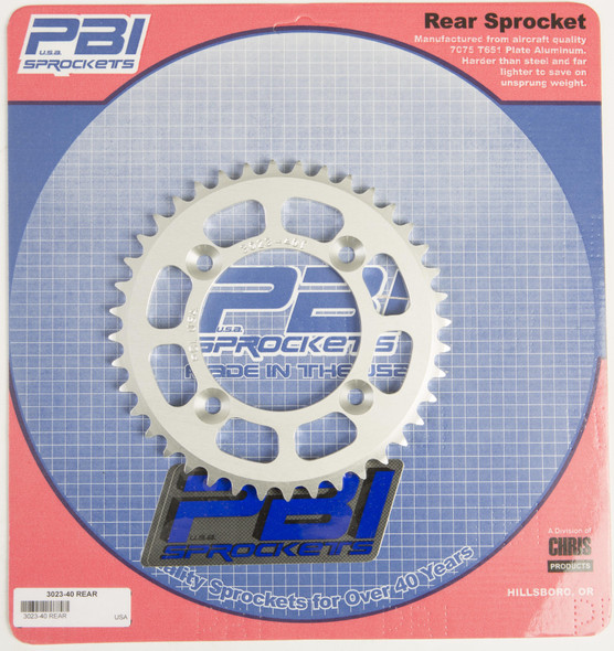 Pbi Rear Sprocket Aluminum 40T-420 Hon 3023-40