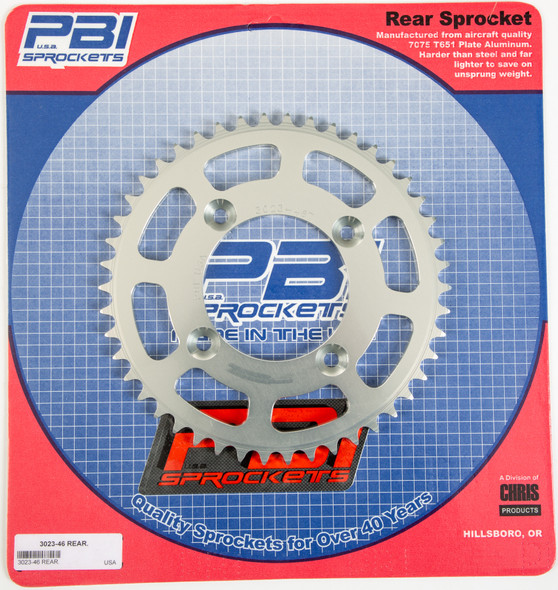 Pbi Rear Sprocket Aluminum 46T-420 Hon 3023-46-1