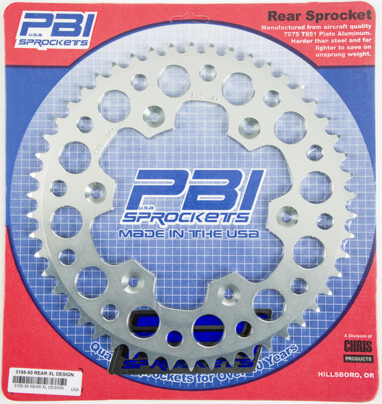 Pbi Rear Sprocket Aluminum 50T-520 Beta/Hon 3155-50-3