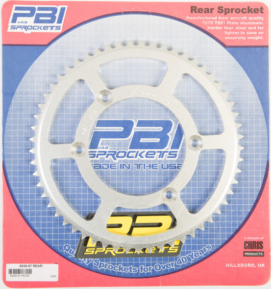 Pbi Rear Sprocket Aluminum 57T-428 Kaw/Suz 6039-57-2