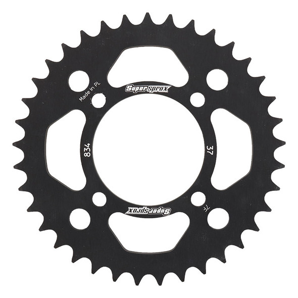 Supersprox Rear Sprocket Aluminum 37T-420 Blk Yam Ral-834-37-Blk