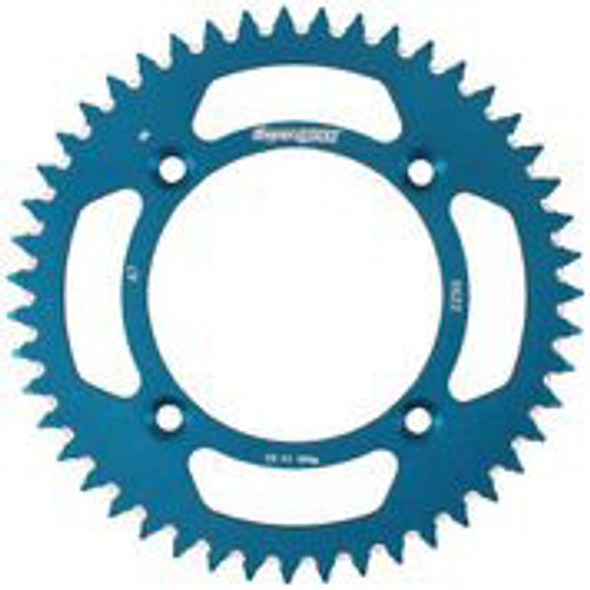 Supersprox Rear Sprocket Aluminum 47T-420 Blu Yam Ral-6622-47-Blu