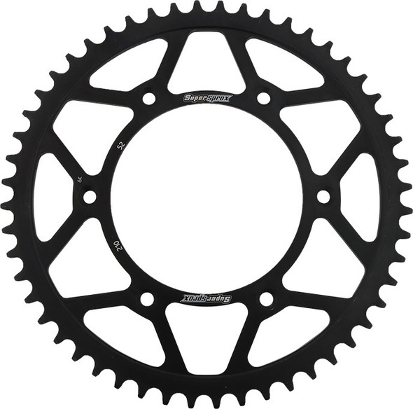 Supersprox Rear Sprocket Steel 52T-520 Blk Hon Rfe-210-52-Blk